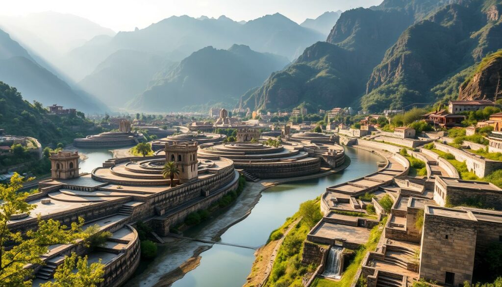 Dujiangyan-Bewässerungssystem antike Ingenieurskunst