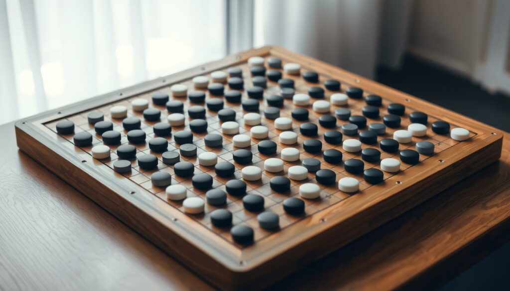 Go Spielbrett mit Steinen
