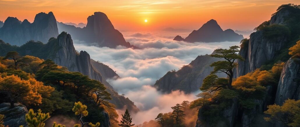 Huangshan-Gebirge-Gelbe-Berge Huangshan-Gebirge (Gelbe Berge)