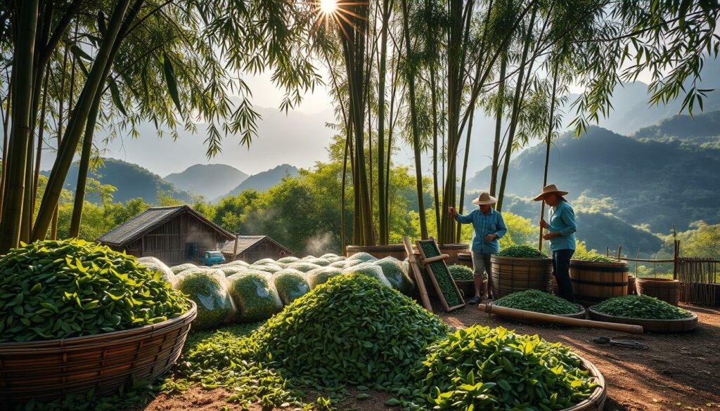 Pu-Erh Tee Fermentation