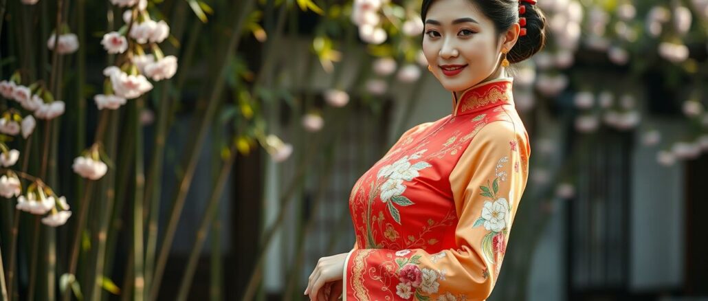 Qipao-Tradition-chinesische-Kleidung Qipao-Tradition (chinesische Kleidung)