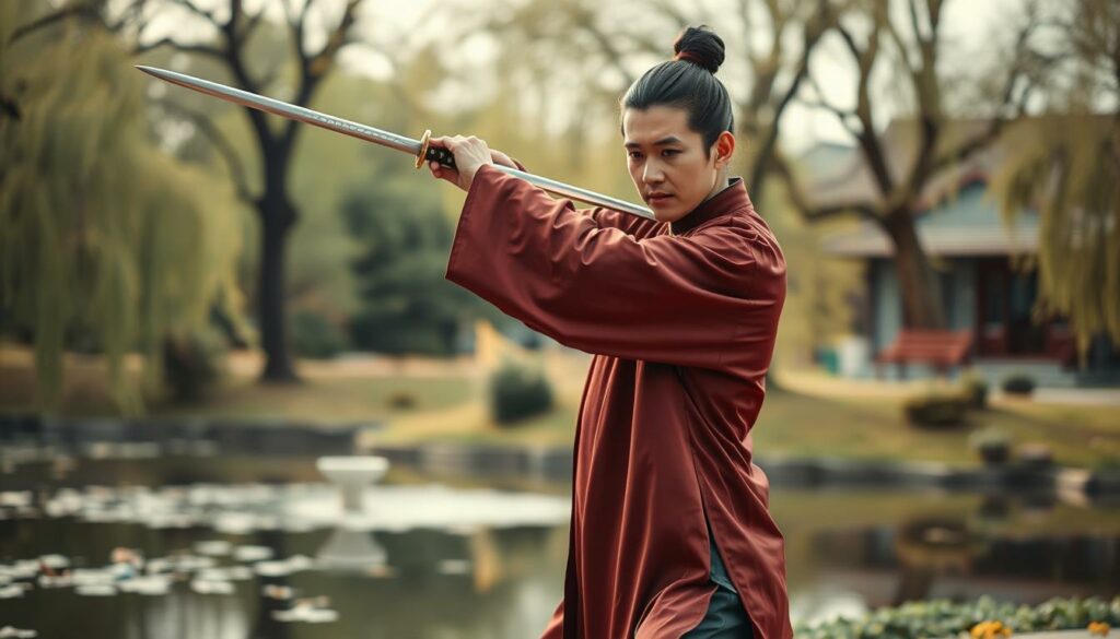 Tai Chi Schwert Übung