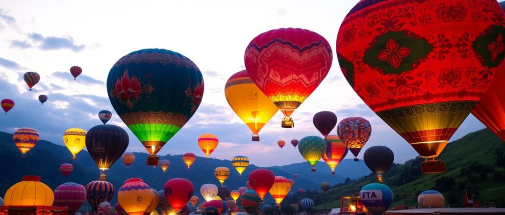 Taunggyi-Heissluftballon-Festival-Yunnan Taunggyi-Heißluftballon-Festival (Yunnan)