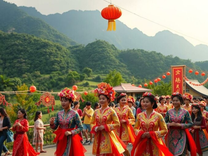 Wenshan Zhuang Huashan Fest (Guangxi)