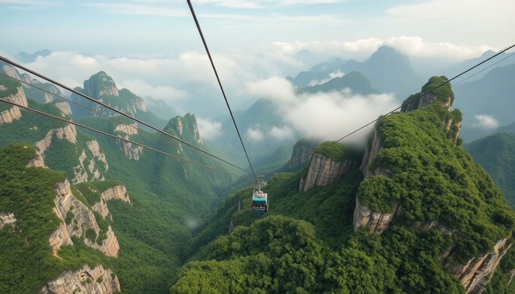 längste Seilbahn zum Tianmen-Berg